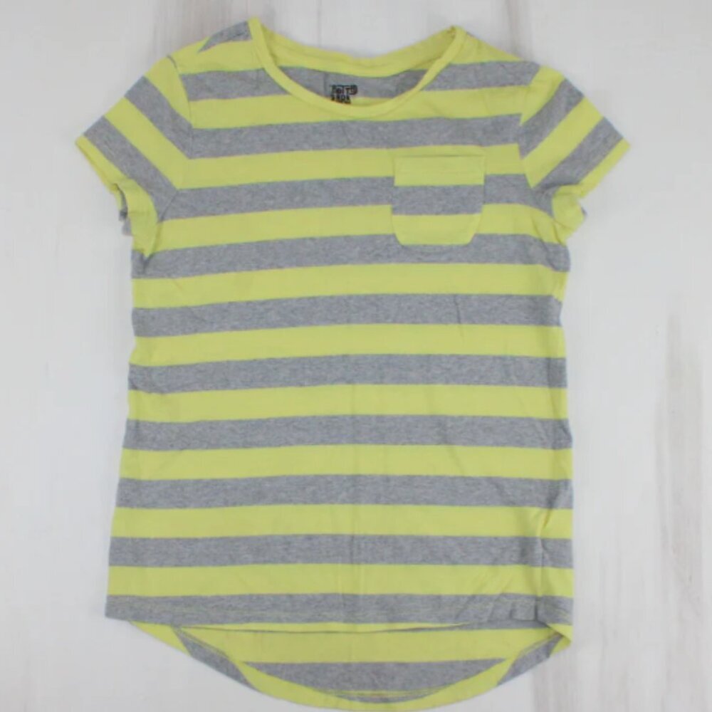 💚Spotted Zebra Striped Girls Short Sleeve Casual Tee – Kids XL (10-12)